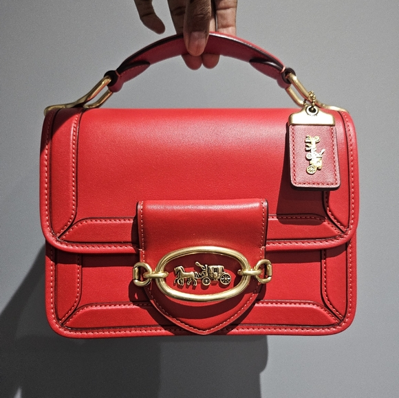 Coach Handbags - Coach hero bag in sport red